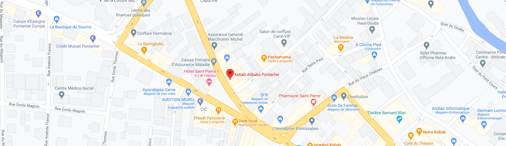 Carte vers Ali Baba